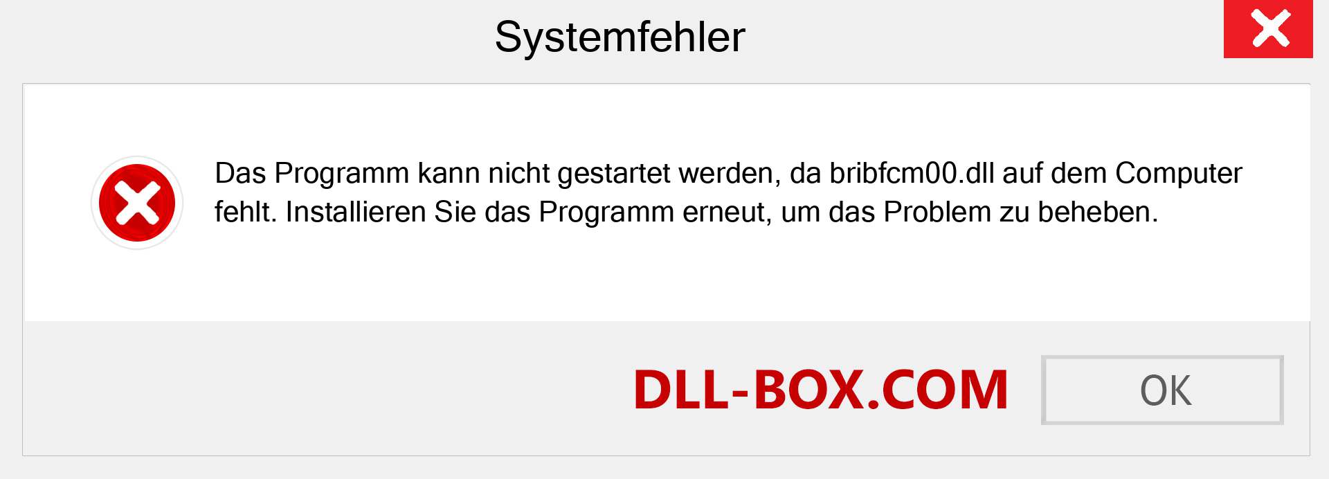 bribfcm00.dll-Datei fehlt?. Download für Windows 7, 8, 10 - Fix bribfcm00 dll Missing Error unter Windows, Fotos, Bildern