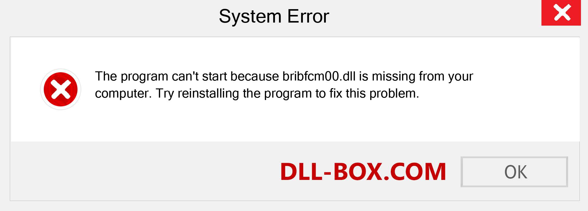  bribfcm00.dll file is missing?. Download for Windows 7, 8, 10 - Fix  bribfcm00 dll Missing Error on Windows, photos, images